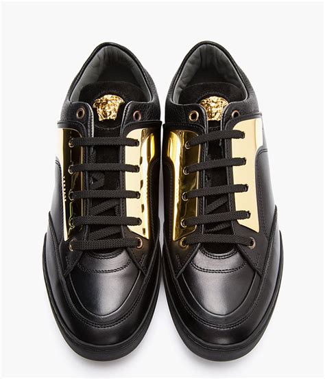 versace oro scarpe|versace black leather shoes.